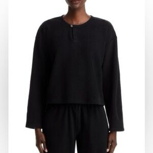 LESET Teddy Henley Sweatshirt SZ M